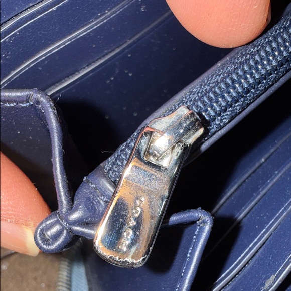 2 Coach Light Blue Floral Clutch and Wristlet Set - Picture 9 of 13